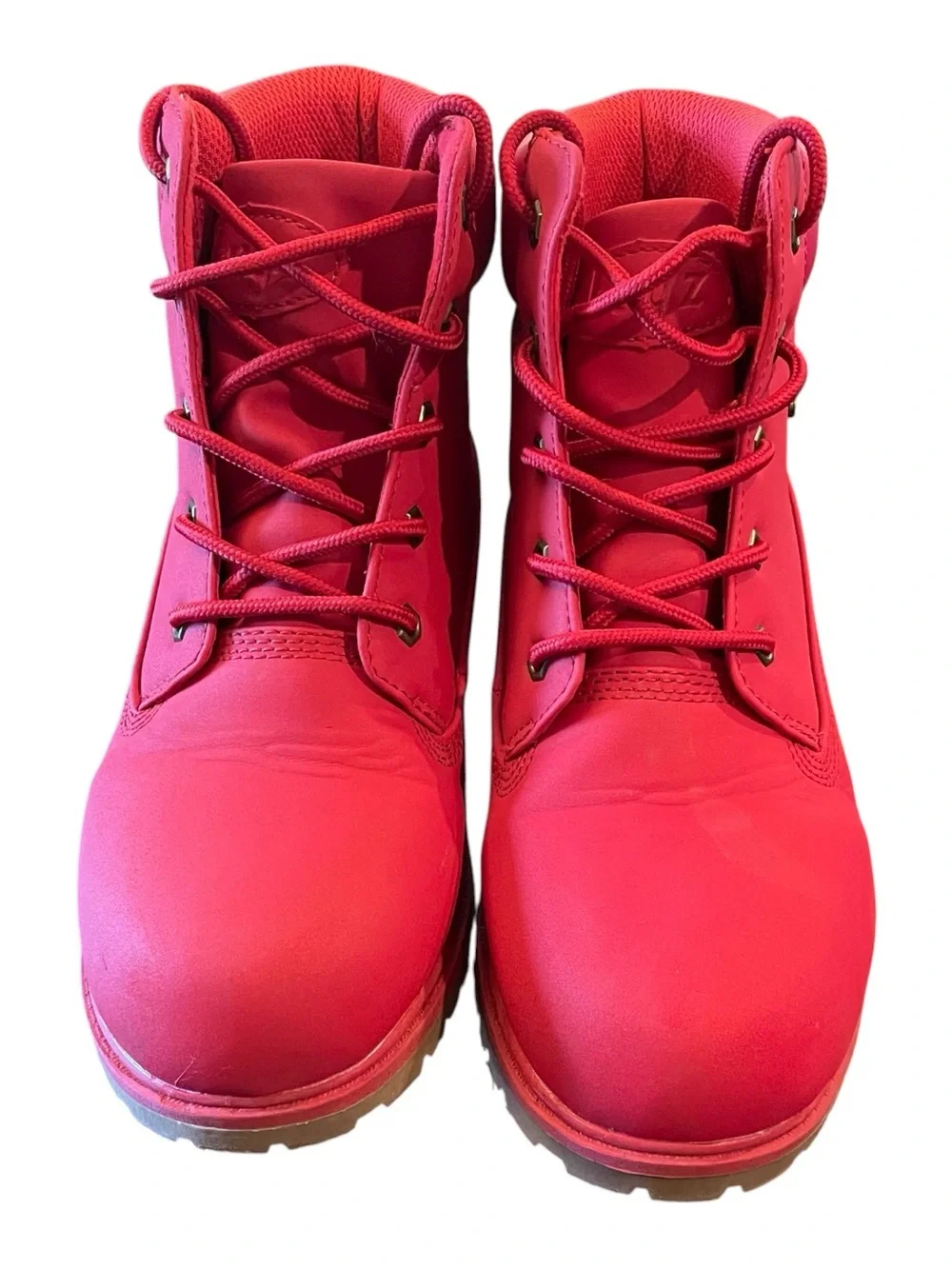 LUGZ Kids Convoy Lace-Up Boot Size 2 Combat Red
